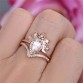 2018 Wedding Crystal Silver Color Rings Design Engagement Cubic Zircon Ring Fashion Bijoux For Women Ladies Jewelry Gifts