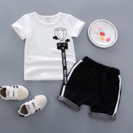 2019 summer baby boy clothes sets fashion suit T-shirt + pants suit  Boys outside wear sports clothing sets