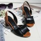 Big Size 34-43 Slingback Sandals Women Brand Mixed Colors Back Strap Summer Shoes Woman Thick Heels Sandals Footwear m368