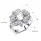 DreamCarnival 1989 Huge Flower Design Baguette CZ Channel setting Luxury Jewellery Unique Bridal Exaggerated Ring D527SJ11440R 