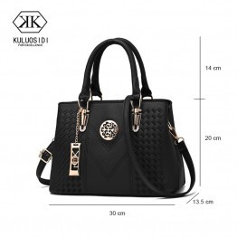 Embroidery Messenger Bags Women Leather Handbags  Bags for Women 2018 Sac a Main Ladies Hand Bag