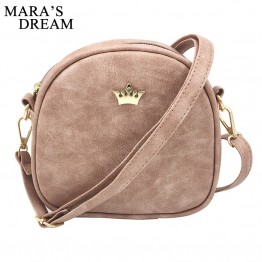 Mara's Dream 2018 Fashion Women Handbag Messenger Bags PU Leather Shoulder Bag Lady Crossbody Mini Bag Female Crown Evening Bags