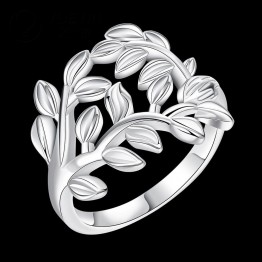 R757-8 Silver plated new design finger ring for lady Bridal Jewelry silver ring engagement ring anel feminino anillos mujer