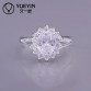 silver plated jewelry wedding ring Silver plated new design finger ring for lady bijoux women Big Stone